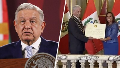 El mandatario lamentó la postura de Perú al entregar un reconocimiento al escritor