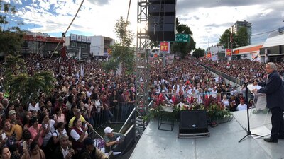 Se calculó en casi 20 mil asistentes en el cierre de campaña de López Obrador en Jalisco