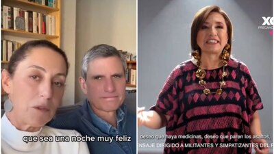 Sheinbaum estuvo acompañada por su esposo; Xóchitl lanzó mensaje