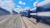 Reportan descarrilamiento de convoy del Tren Maya en la estación Izamal