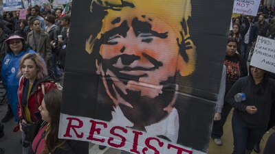 Una de las protestas en Estados Unidos en contra de las políticas migratorias del presidente Donald Trump