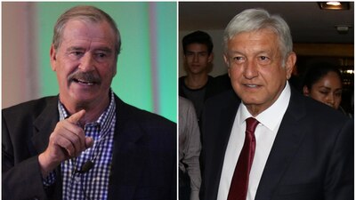 Vicente Fox felicitó y le deseó suerte a Andrés Manuel