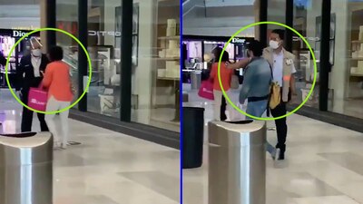 En un video se observa el momento en que un par de mujeres se niegan a tomarse la temperatura