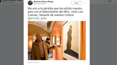 El secretario mexiquense Gasca Pliego tuvo un desliz en Twitter