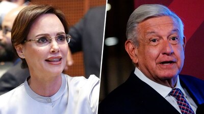 La senadora no se quedó callada tras la mención de AMLO