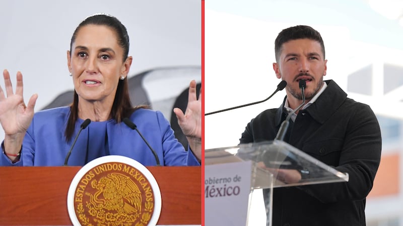 Abuchean a Samuel García durante visita de Sheinbaum a NL; anuncian proyectos ambientales