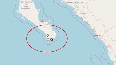 Hay nuevo sismo, ahora en Baja California Sur de magnitud de 4.5