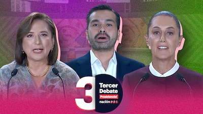 En la foto Jorge Álvarez, Xóchitl Gálvez y Claudia Sheinbaum