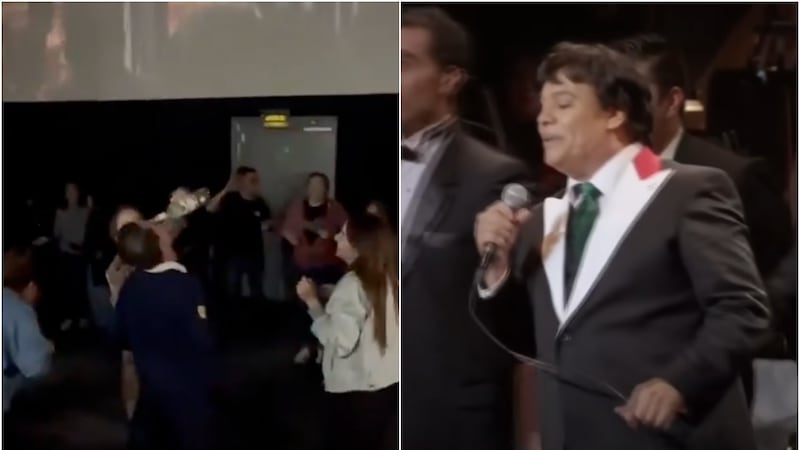 VIDEO: Juan Gabriel pone a cantar, bailar y beber a sus fans en pleno cine al ritmo del ‘Noa Noa’