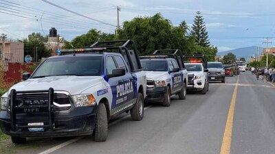 Unidades de la policía local llegaron al lugar de los hechos