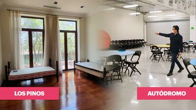 Mientras que el Autódromo será Hospital de Expansión, Los Pinos albergará a personal médico