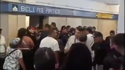 Los presuntos responsables intentaron huir en la estación Bellas Artes