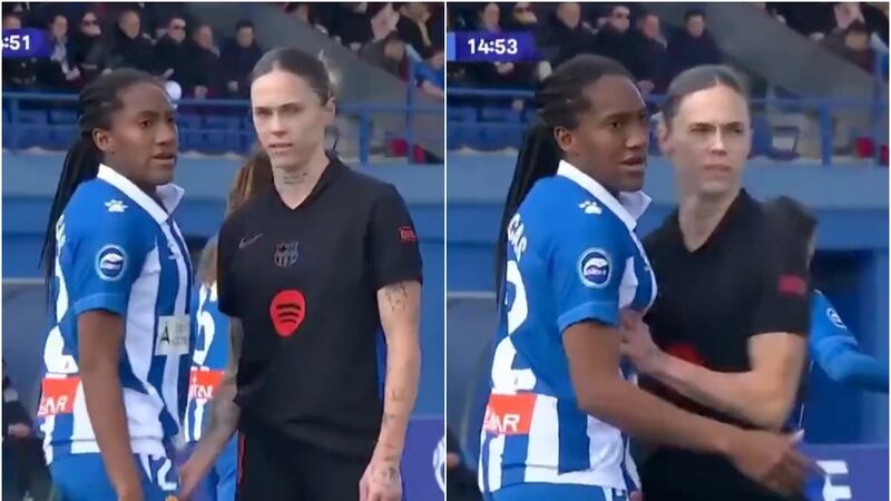 VIDEO: Tocamiento a partes íntimas de jugadora desata polémica en el futbol femenil de España