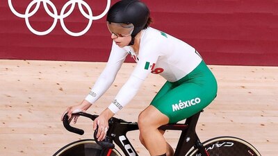 La ciclista mexicana terminó en el segundo lugar de su heat eliminatorio