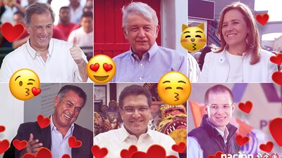 Los aspirantes han mostrado su amor en redes sociales de distinta manera