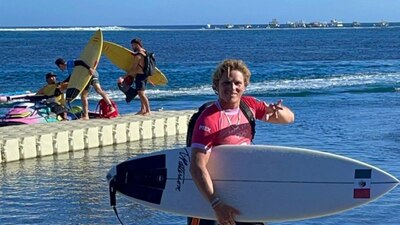 El mexicano Alan Cleland cayó en los Octavos de Final de la prueba de Surf de los Juegos Olímpicos