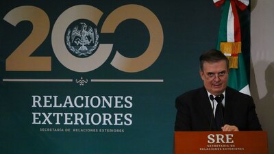 El funcionario durante la celebración de 200 años de la cancillería
