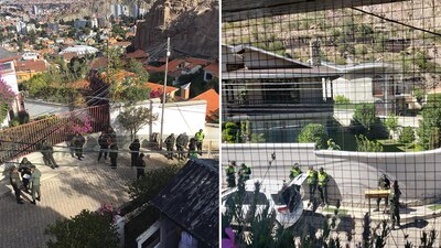El Gobierno de México denunció hostigamiento por parte de la policía de Bolivia en la embajada de nuestro país