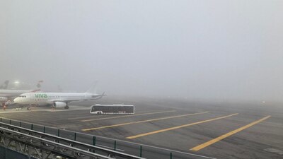 Un denso banco de niebla causó afectaciones en las operaciones del Aeropuerto Internacional de la Ciudad de México