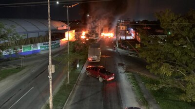 En una zona residencial de Tabasco se  registró también una balacera