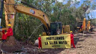 A tres meses de iniciada la obra, el gobierno presentó el proyecto de Manifestación de Impacto Ambiental (MIA)