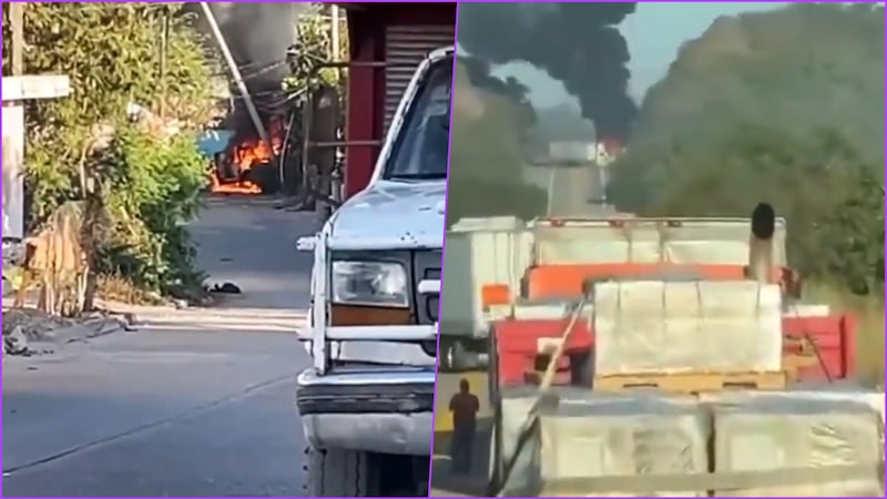Sinaloa vive miércoles violento, con bloqueos, quema de vehículos y balazos