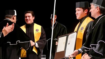 El gobernador dijo estar agradecido con la UANL por estudiar en esa institución