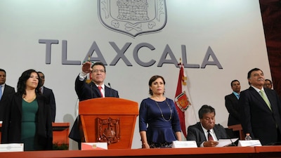 Marco Antonio Mena Rodríguez rindió protesta como gobernador constitucional de Tlaxcala