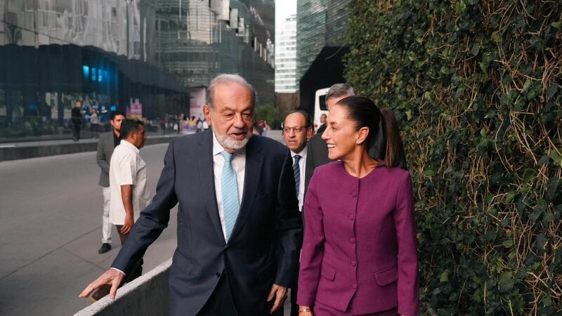 “Hablamos sobre la situación de México, él es muy optimista”: Sheinbaum sobre encuentro con Slim