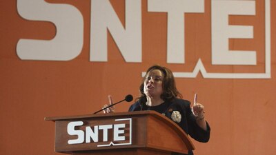 Elba Esther Gordillo cuando estuvo como líder del Sindicato Nacional de Trabajadores de la Educación
