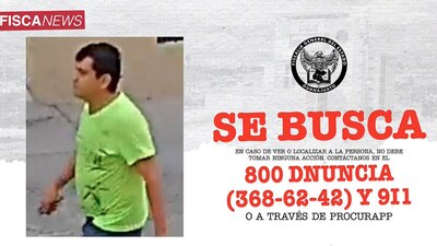 La Fiscalía ya emitió la ficha de búsqueda