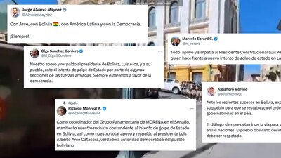 Sin importar la ideología de sus partidos, políticos mexicanos respaldaron a Luis Arce