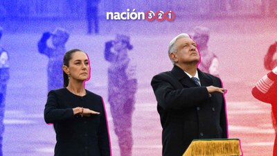 El Presidente estuvo acompañado de su sucesora en el poder: Claudia Sheinbaum