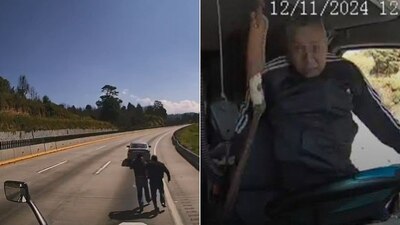 El asalto y posible secuestro en esta autopista de México, fue captado por cámaras de videovigilancia