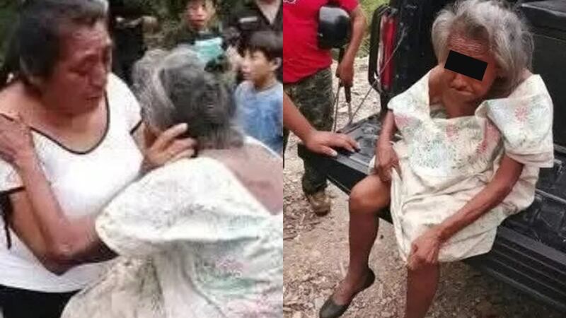 Abuelita se pierde por 3 días en la selva; culpa a los aluxes