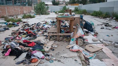 Aquí se encontraba un taller de telas, ubicado en la calle de Bolívar, en la colonia Obrera