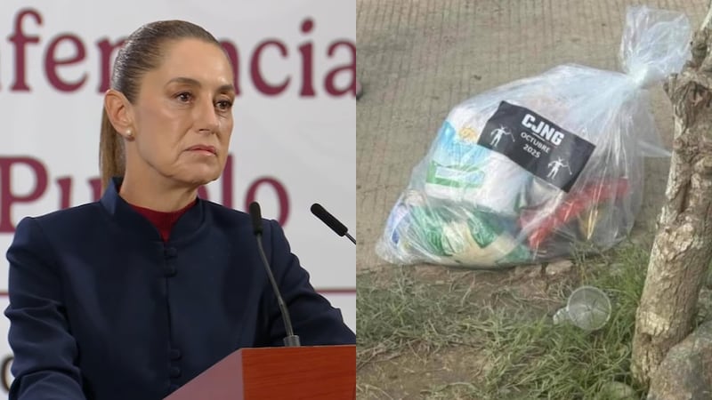 “Eso no está bien”: Sheinbaum ante presunta entrega despensas a damnificados por parte de cárteles