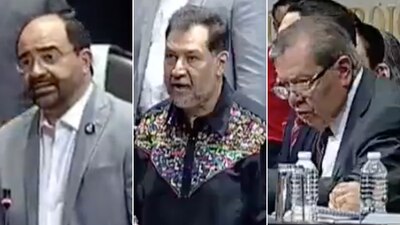 Emilio Álvarez Icaza, Gerardo Fernández Noroña y Porfirio Muiñoz Ledo