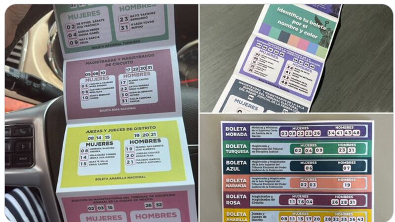 TEPJF califica de ilegal la distribución exhibición de ‘acordeones’ para la Elección Judicial