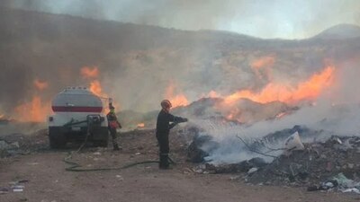 El incendio en el basurero municipal de Guanajuato inició desde el lunes