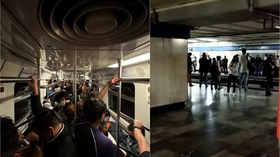 Quienes iban a bordo de trenes reportaron que se quedaron detenidos por más de 20 minutos
