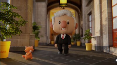 El mandatario mexicano presumió la animación de su llegada a la conferencia mañanera