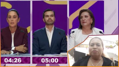 La activista reprochó que los candidatos no hablaran de los desaparecidos