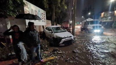 Las lluvias de este lunes causaron severos daños en varias zonas de Ecatepec
