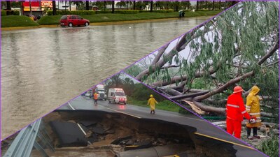 El puerto de Acapulco amaneció con múltiples afectaciones por el paso de 'John'