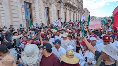 Marcha contra Maru Campos.