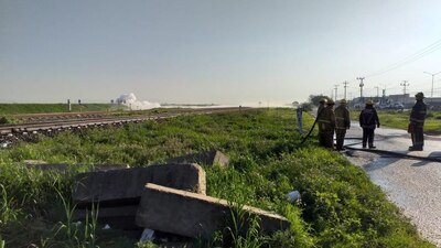 Autoridades ya se encuentran en el lugar atendiendo la fuga