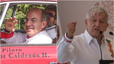 El expresidente Felipe Calderón recordó el pasado priista de Andrés Manuel López Obrador