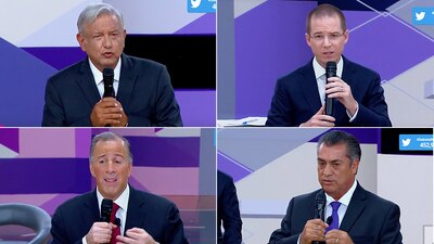 AMLO, Anaya, Meade y 'El Bronco'