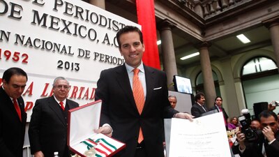 El periodista se negó a aceptar el reto del presidente